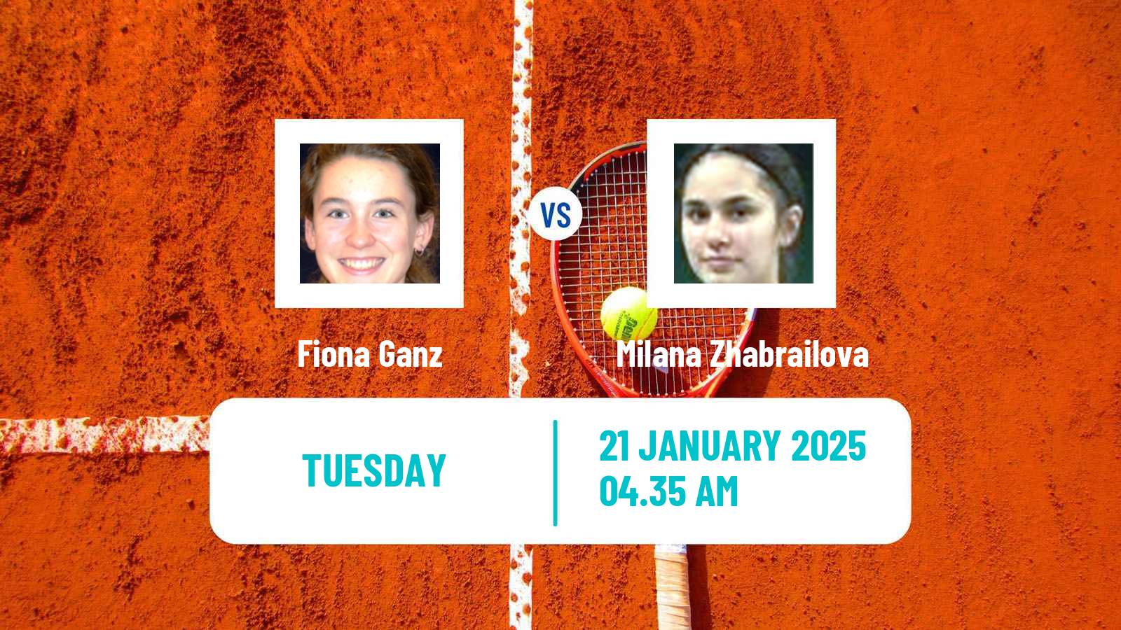 Tennis ITF W35 Esch Alzette Women Fiona Ganz - Milana Zhabrailova