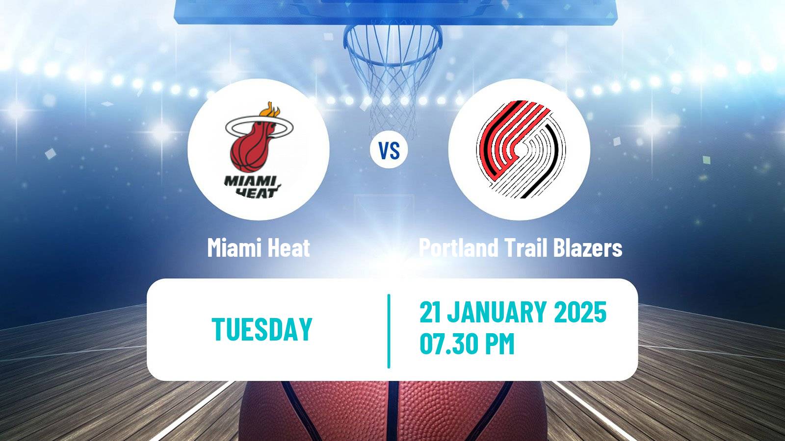 Basketball NBA Miami Heat - Portland Trail Blazers