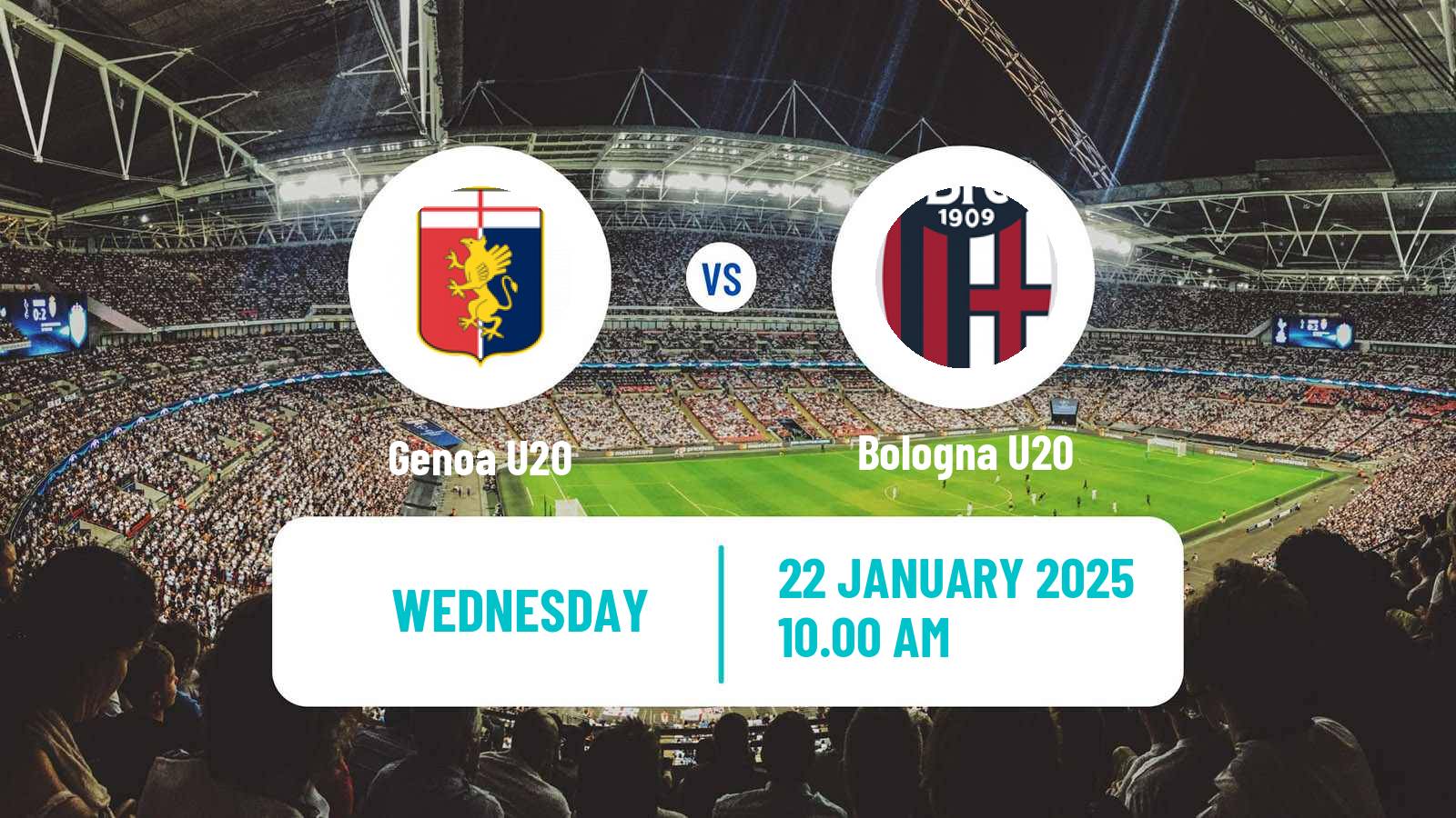 Soccer Italian Primavera 1 Genoa U20 - Bologna U20