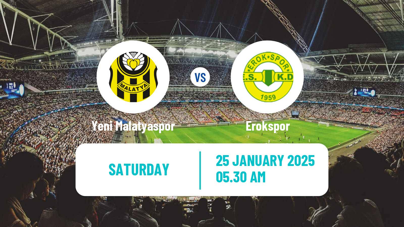 Soccer Turkish First League Yeni Malatyaspor - Erokspor