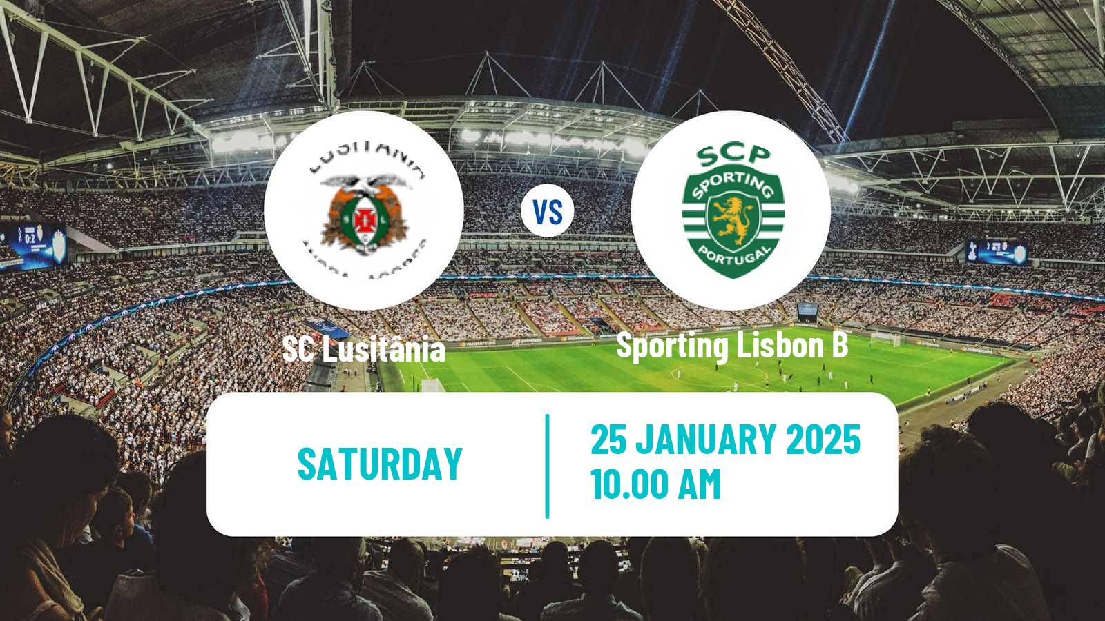 Soccer Portuguese Liga 3 SC Lusitânia - Sporting Lisbon B