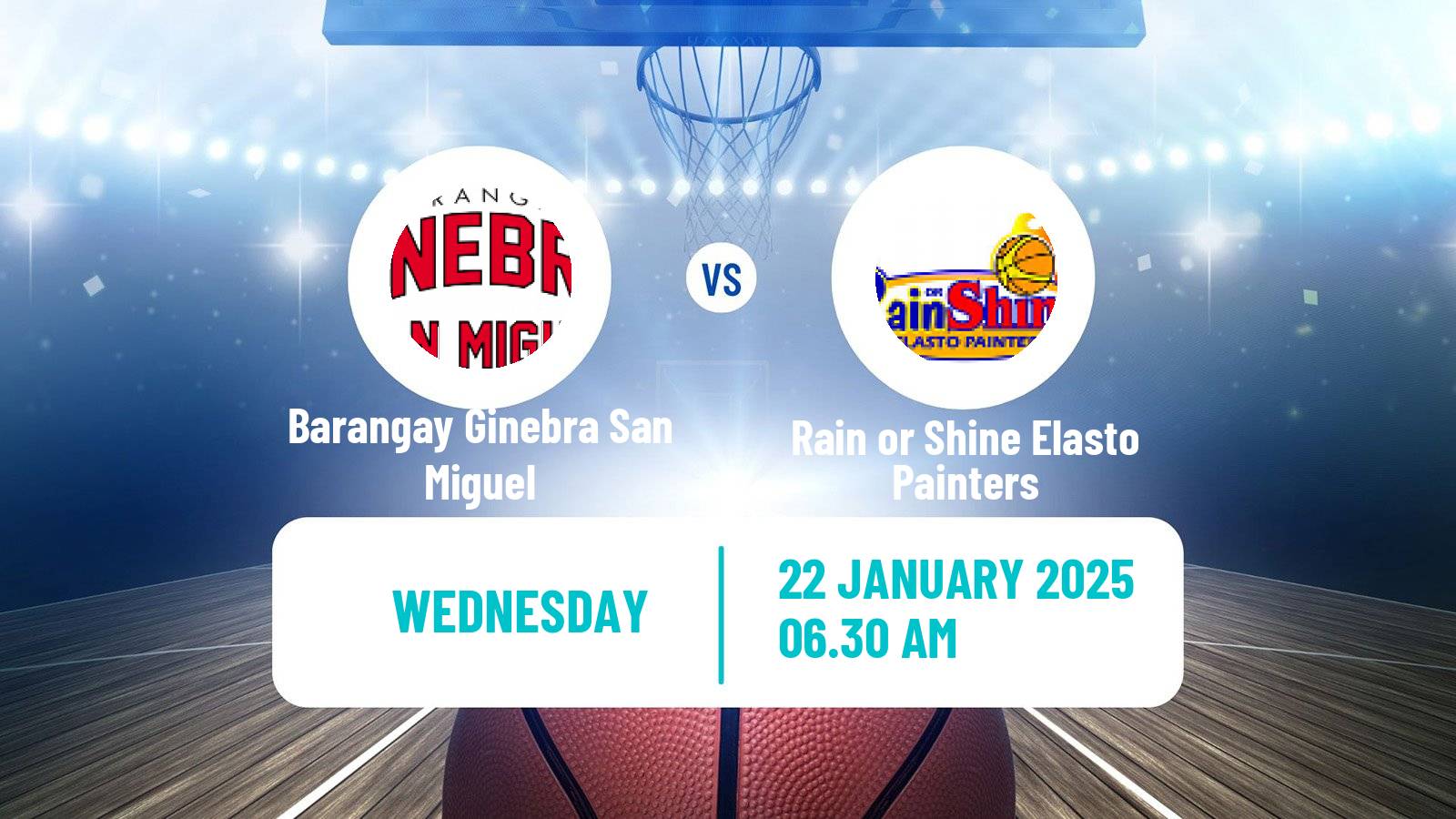 Basketball Philippines - Commissioners Cup Barangay Ginebra San Miguel - Rain or Shine Elasto Painters