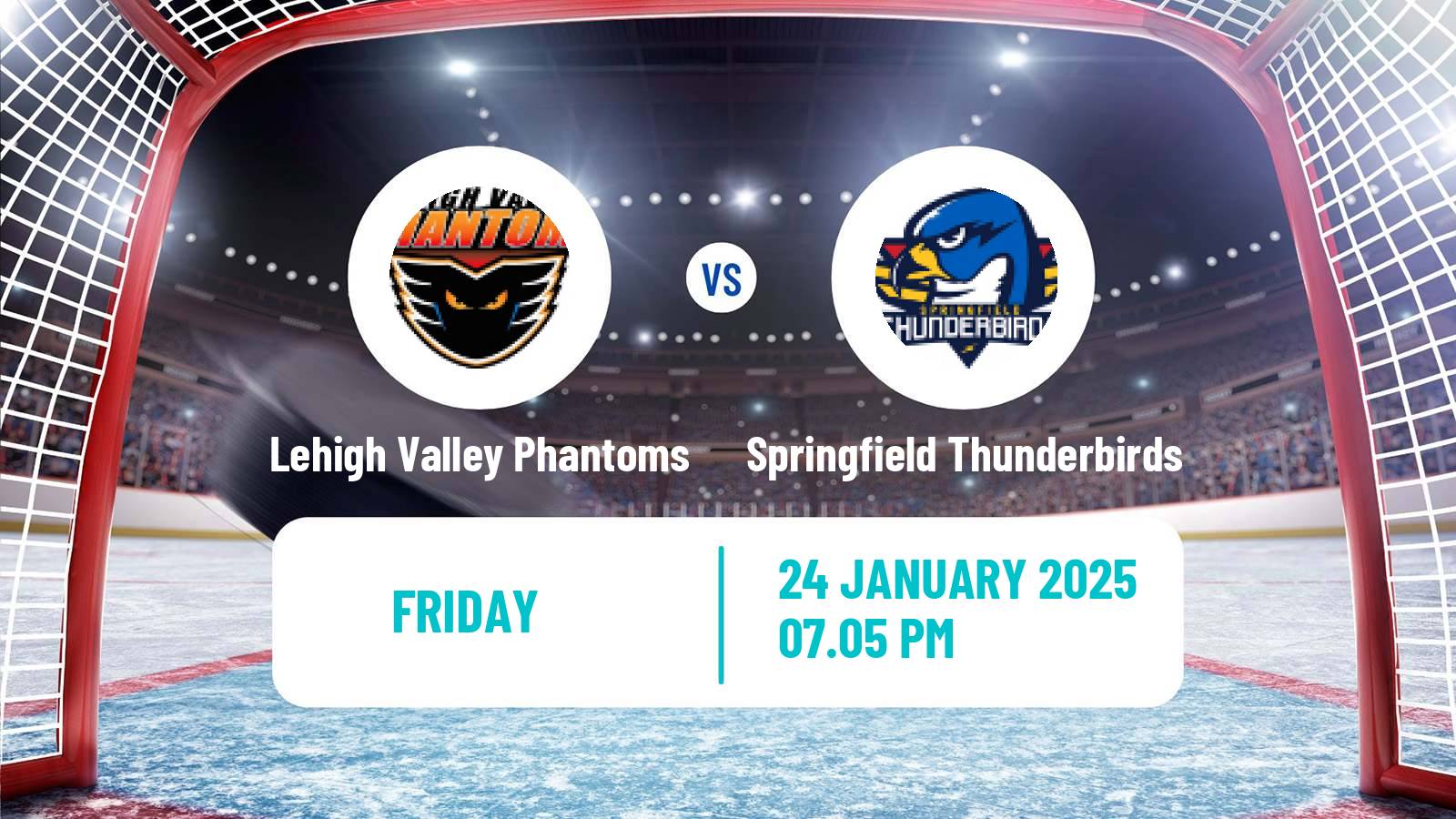 Hockey AHL Lehigh Valley Phantoms - Springfield Thunderbirds