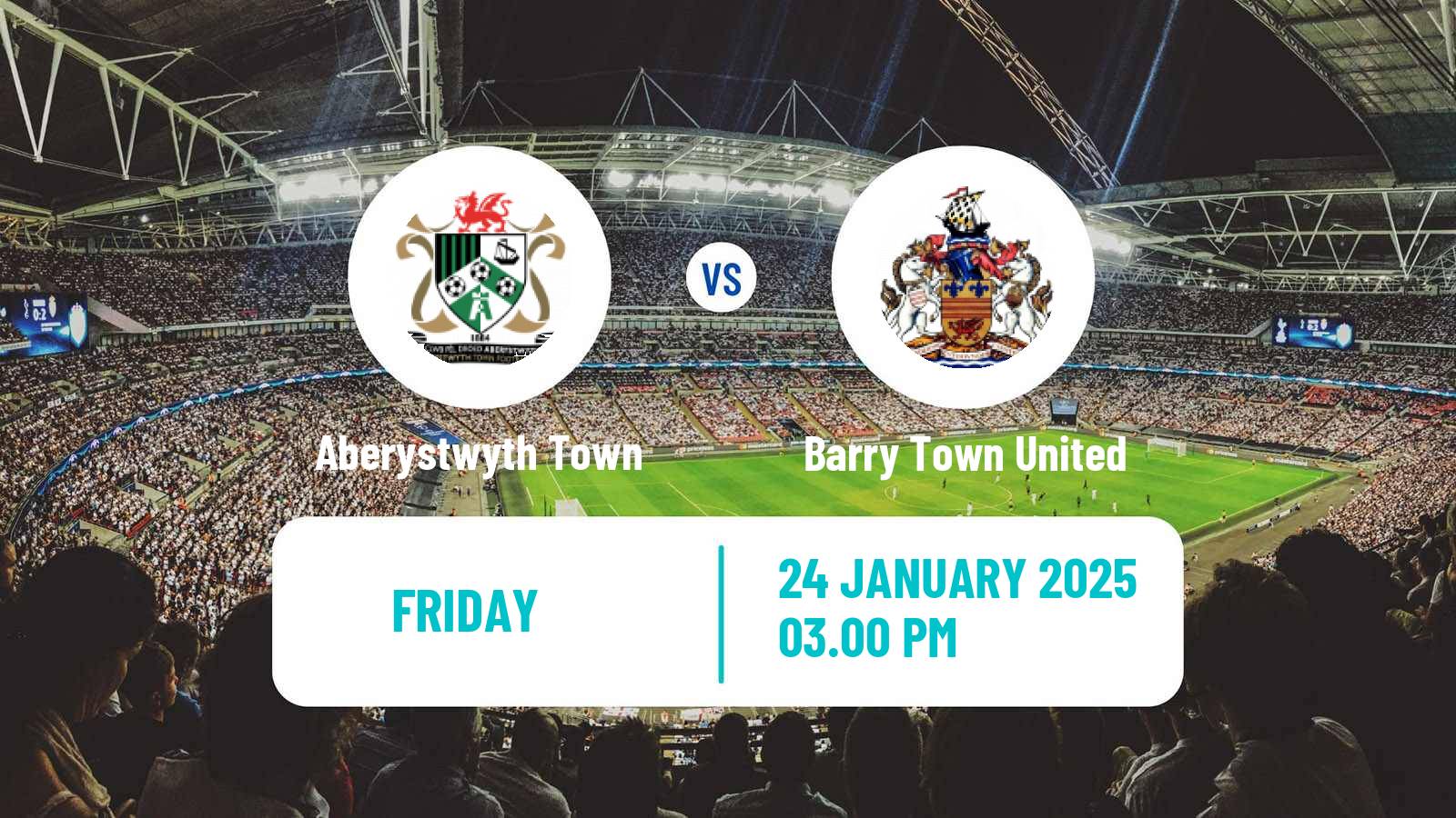 Soccer Welsh Cymru Premier Aberystwyth Town - Barry Town United