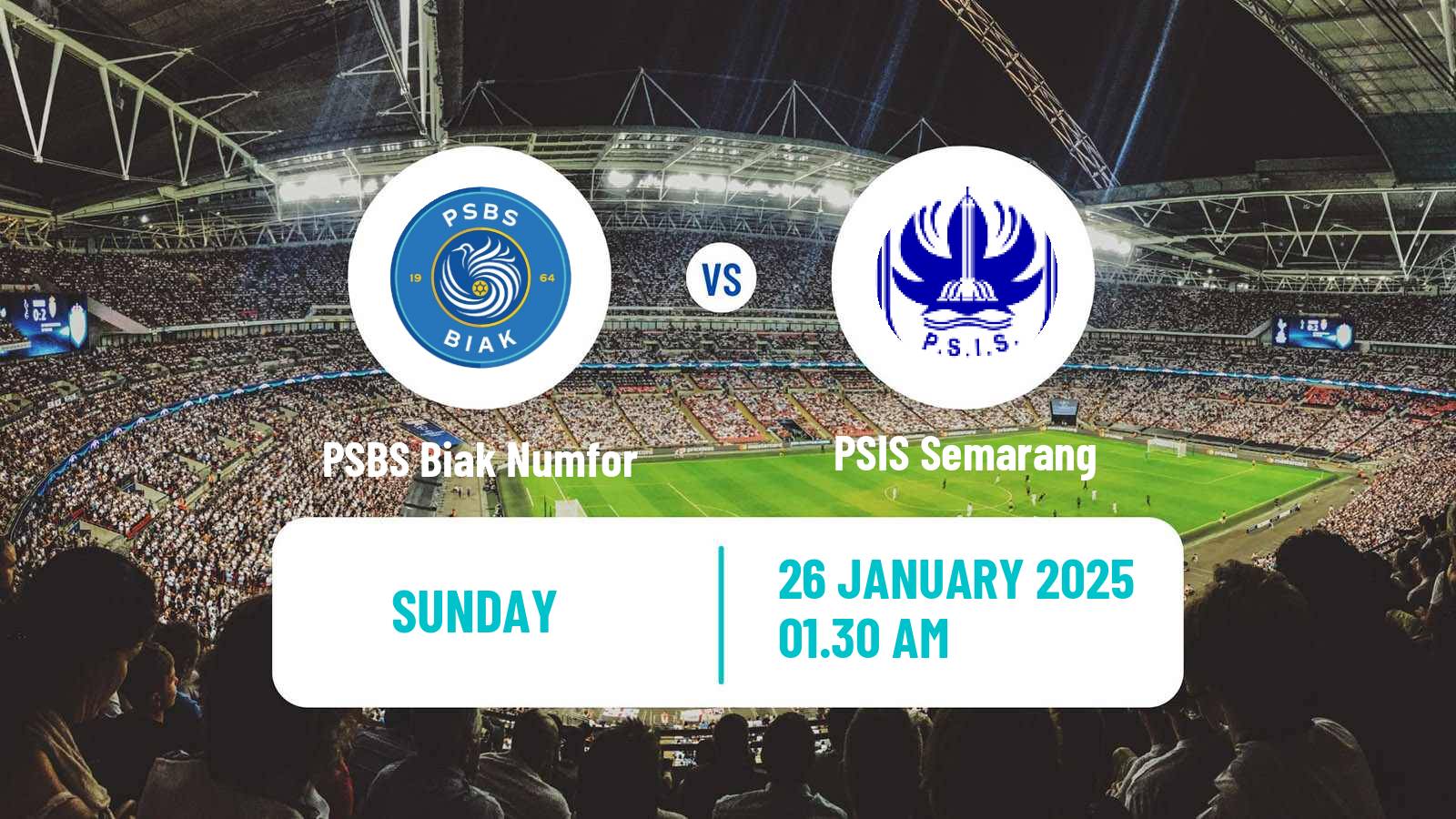 Soccer Indonesian Liga 1 PSBS Biak Numfor - PSIS Semarang