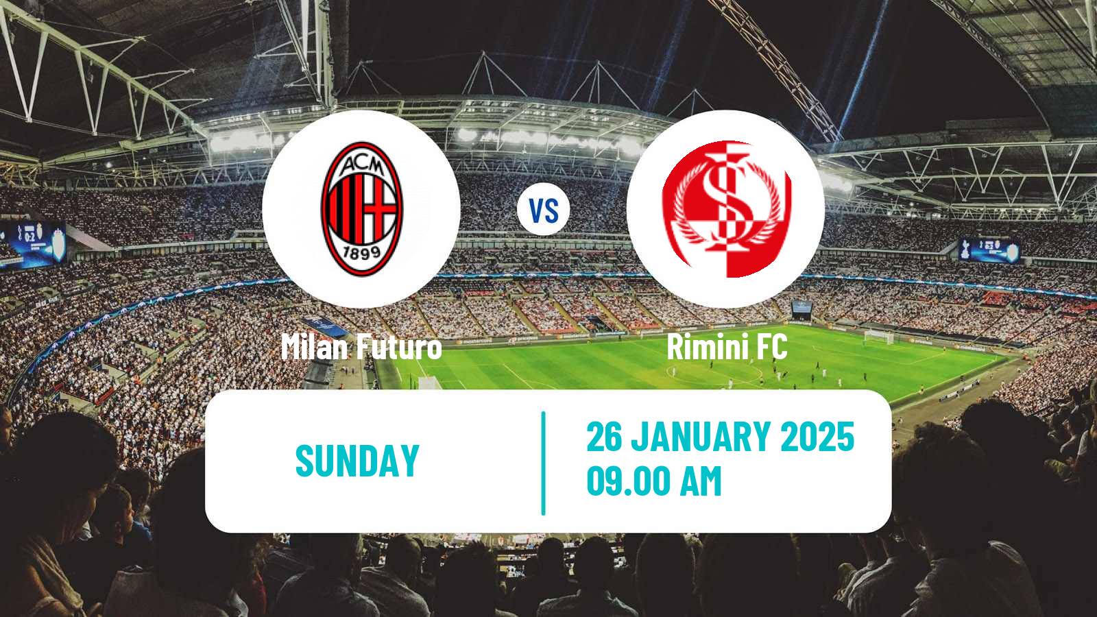 Soccer Italian Serie C Group B Milan Futuro - Rimini