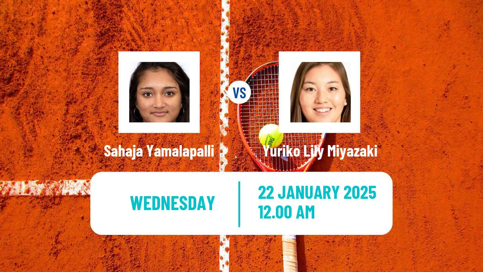 Tennis ITF W100 Bengaluru Women 2025 Sahaja Yamalapalli - Yuriko Lily Miyazaki