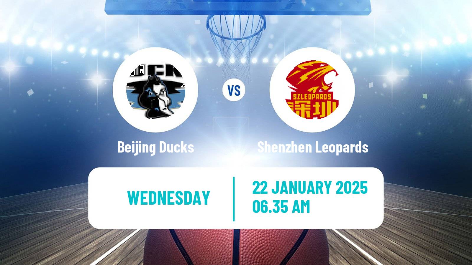 Basketball CBA Beijing Ducks - Shenzhen Leopards