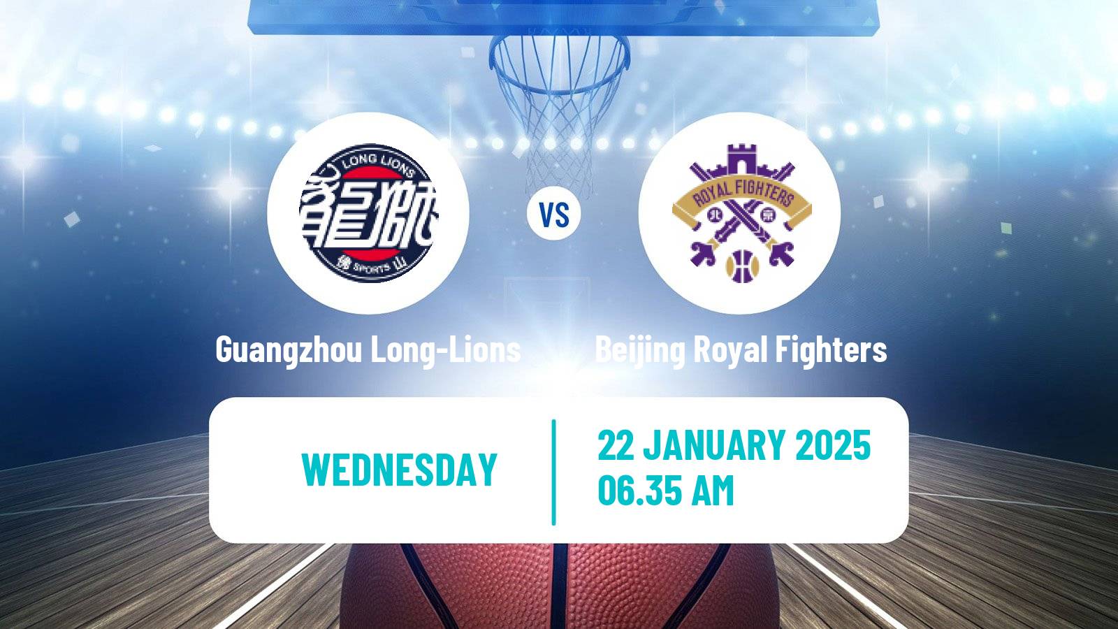 Basketball CBA Guangzhou Long-Lions - Beijing Royal Fighters