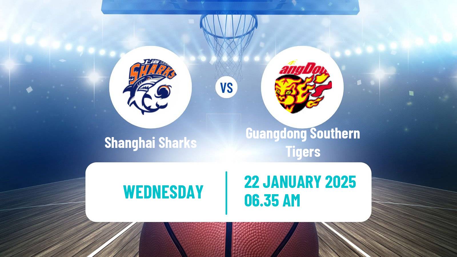 Basketball CBA Shanghai Sharks - Guangdong Southern Tigers