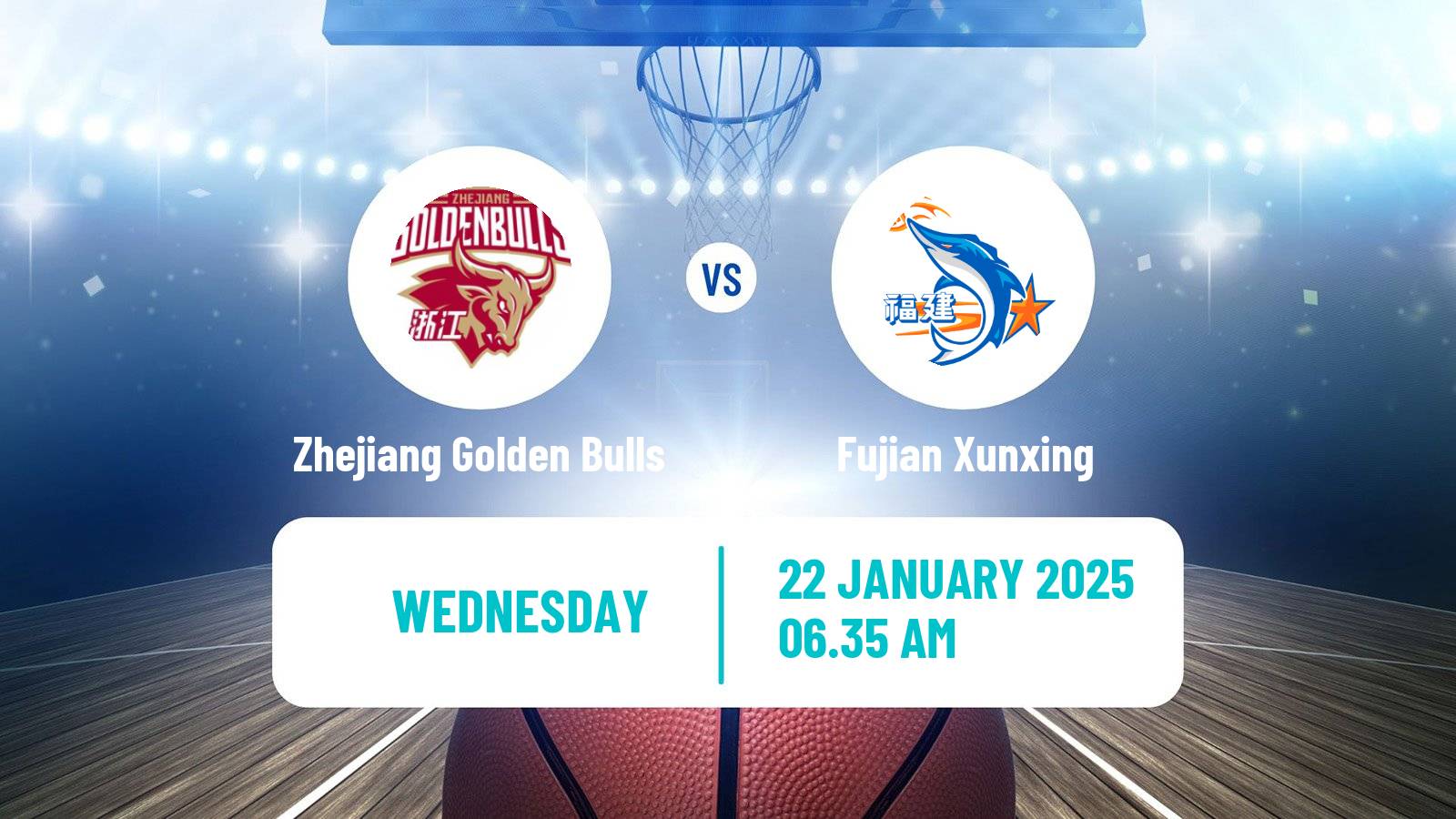 Basketball CBA Zhejiang Golden Bulls - Fujian Xunxing