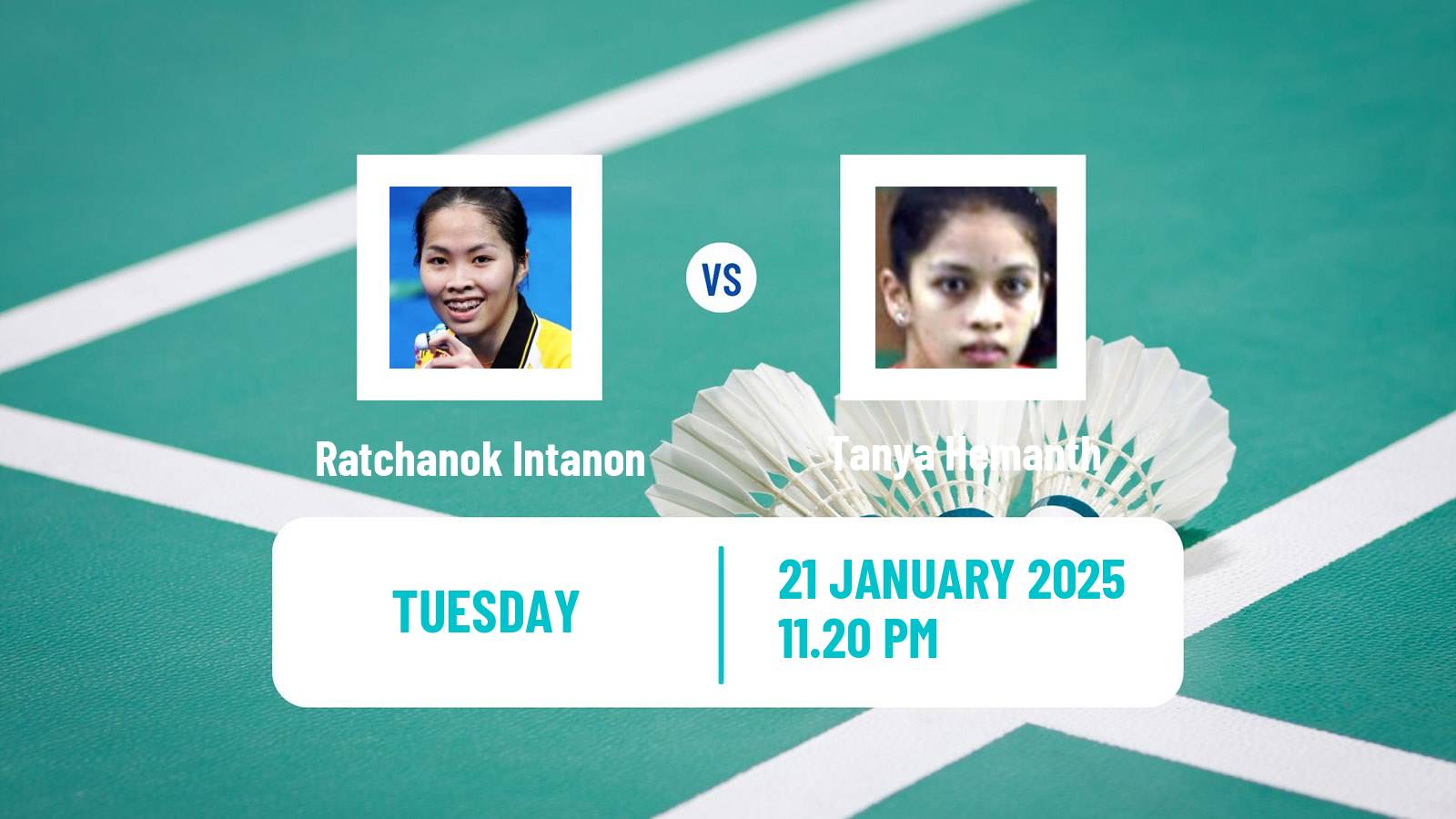 Badminton BWF World Tour Indonesia Masters Women Ratchanok Intanon - Tanya Hemanth