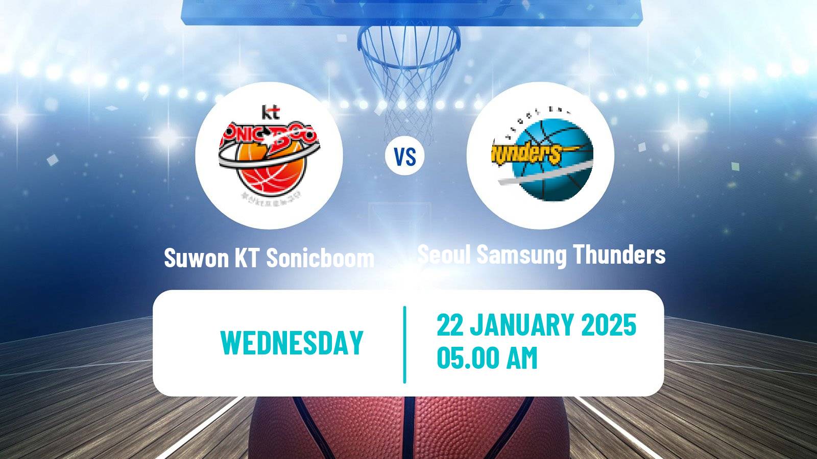 Basketball KBL Suwon KT Sonicboom - Seoul Samsung Thunders