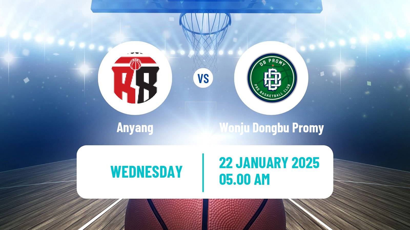 Basketball KBL Anyang - Wonju Dongbu Promy