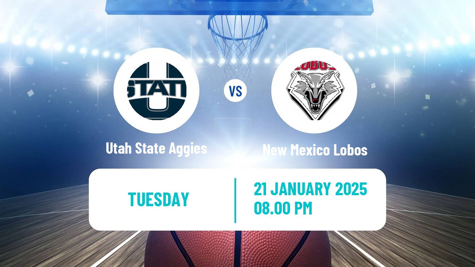 Basketball NCAA College Basketball Women Utah State Aggies - New Mexico Lobos