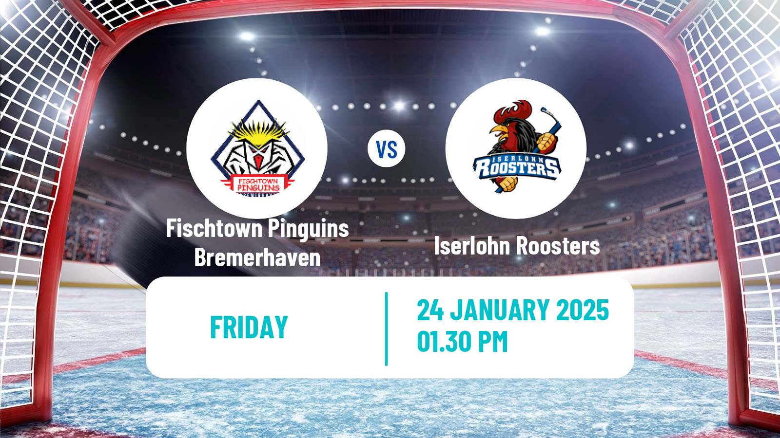 Hockey German Ice Hockey League Fischtown Pinguins Bremerhaven - Iserlohn Roosters