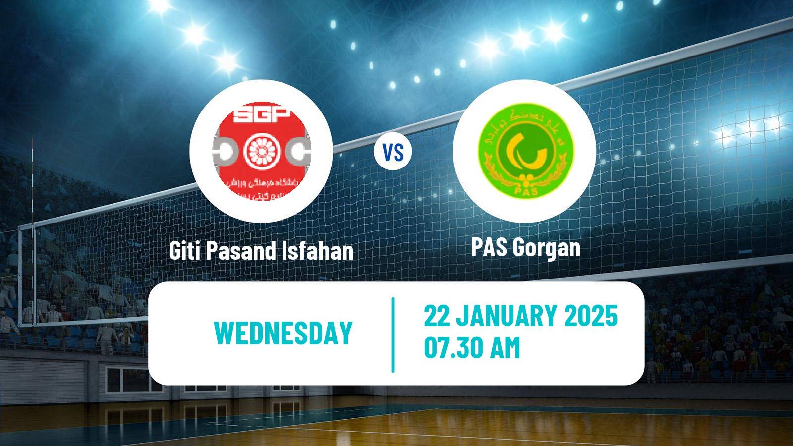 Volleyball Iran Super League Volleyball Giti Pasand Isfahan - PAS Gorgan