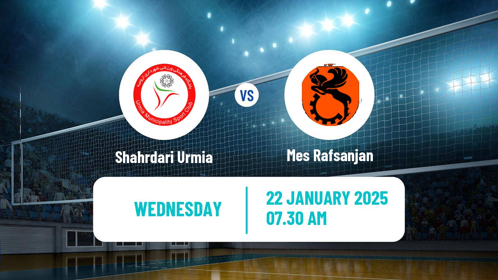 Volleyball Iran Super League Volleyball Shahrdari Urmia - Mes Rafsanjan