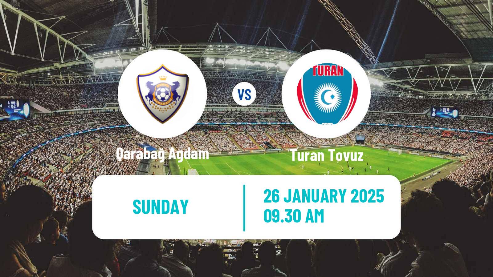 Soccer Azerbaijan Premier League Qarabağ Agdam - Turan Tovuz