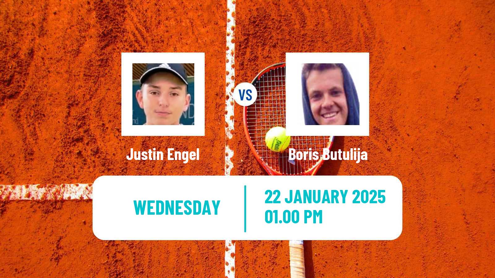 Tennis ITF M25 Nussloch Men Justin Engel - Boris Butulija