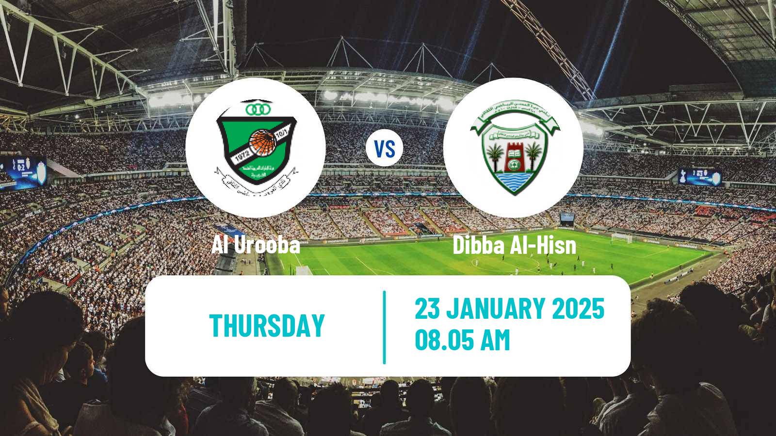 Soccer UAE Football League Al Urooba - Dibba Al-Hisn