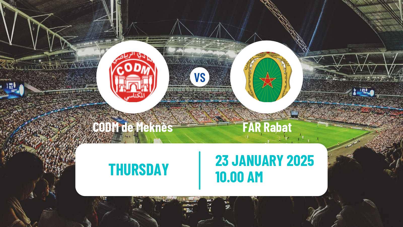 Soccer Moroccan Botola CODM de Meknès - FAR Rabat