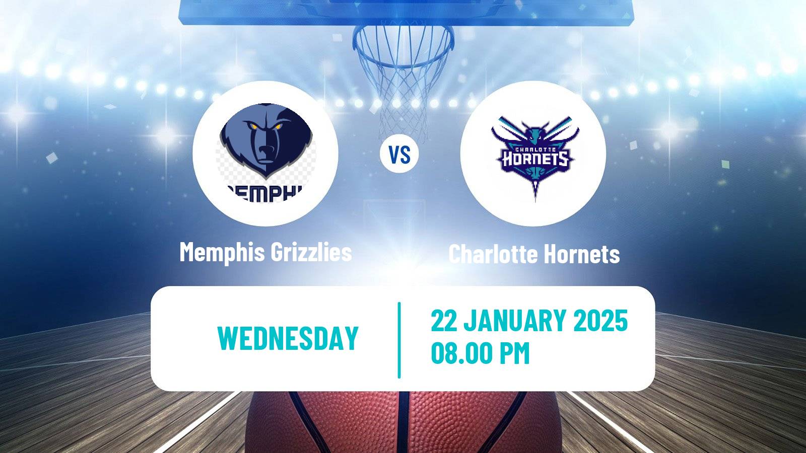 Basketball NBA Memphis Grizzlies - Charlotte Hornets