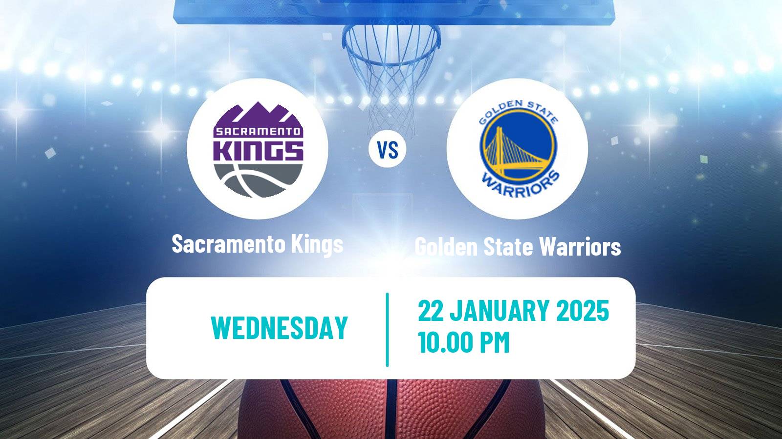 Basketball NBA Sacramento Kings - Golden State Warriors