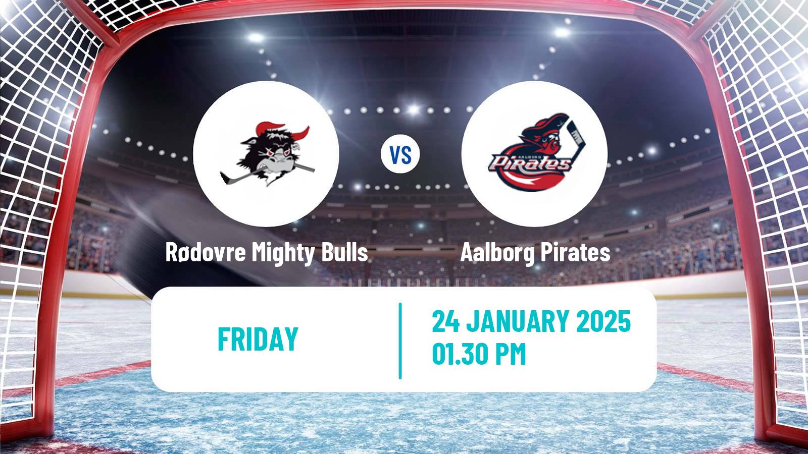 Hockey Danish Ishockey Ligaen Rødovre Mighty Bulls - Aalborg Pirates