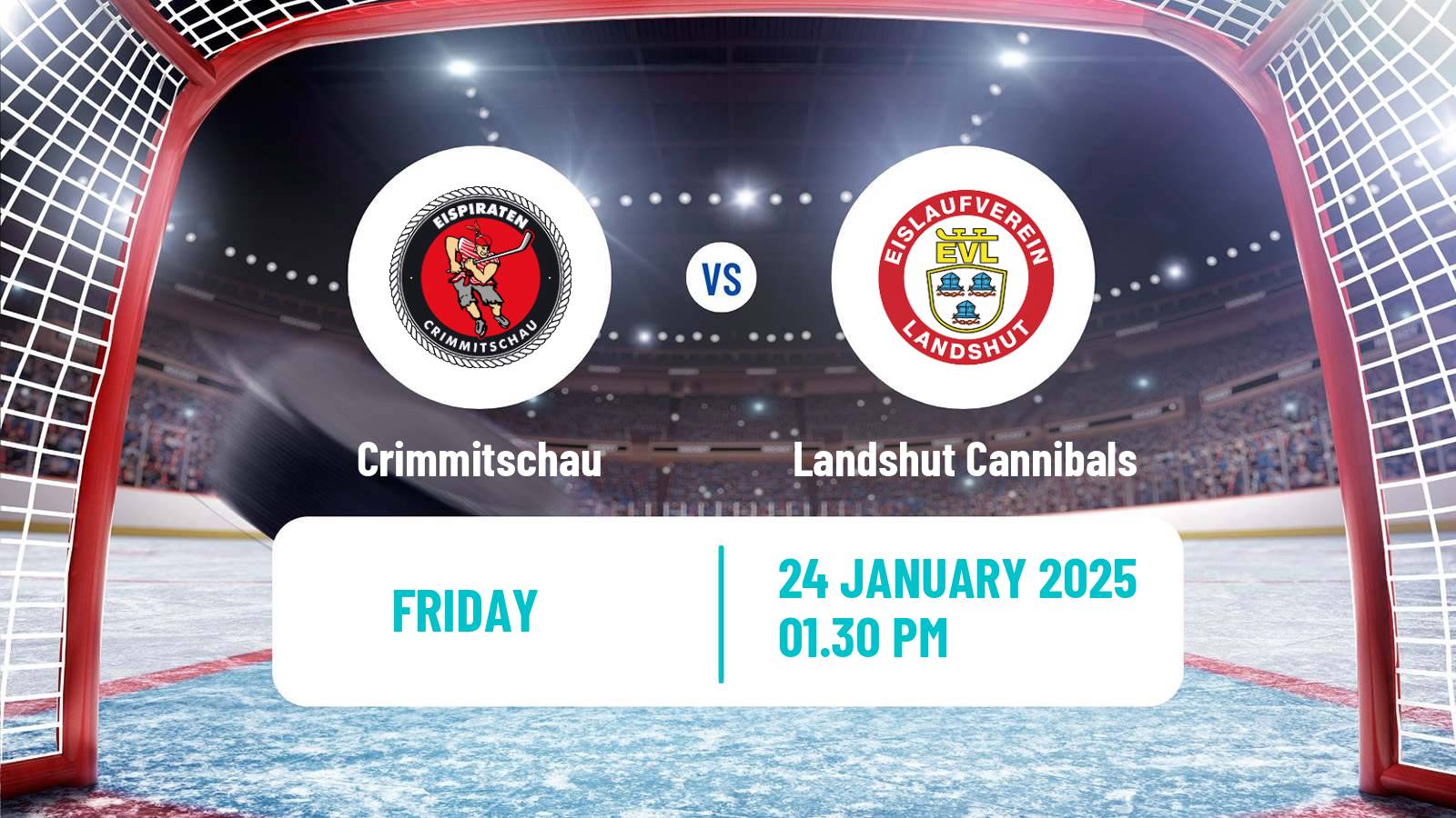 Hockey German DEL2 Crimmitschau - Landshut Cannibals