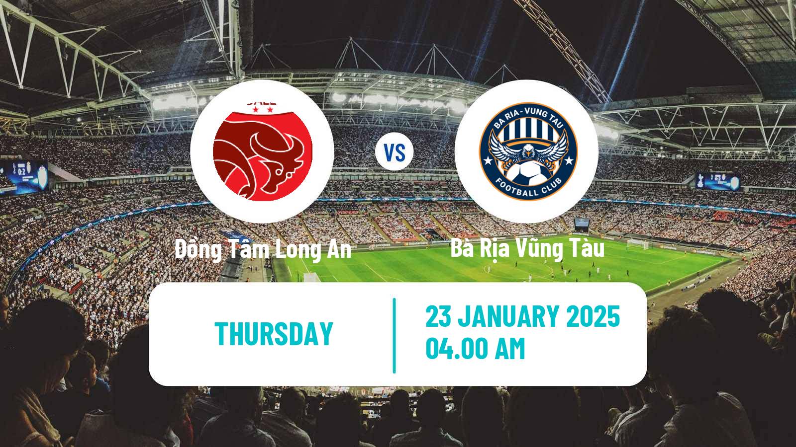 Soccer Vietnamese V League 2 Đồng Tâm Long An - Bà Rịa Vũng Tàu