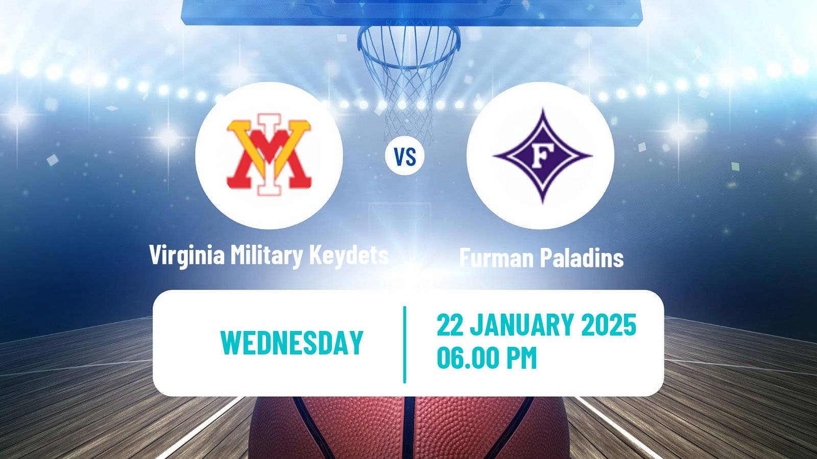 Basketball NCAA College Basketball Virginia Military Keydets - Furman Paladins