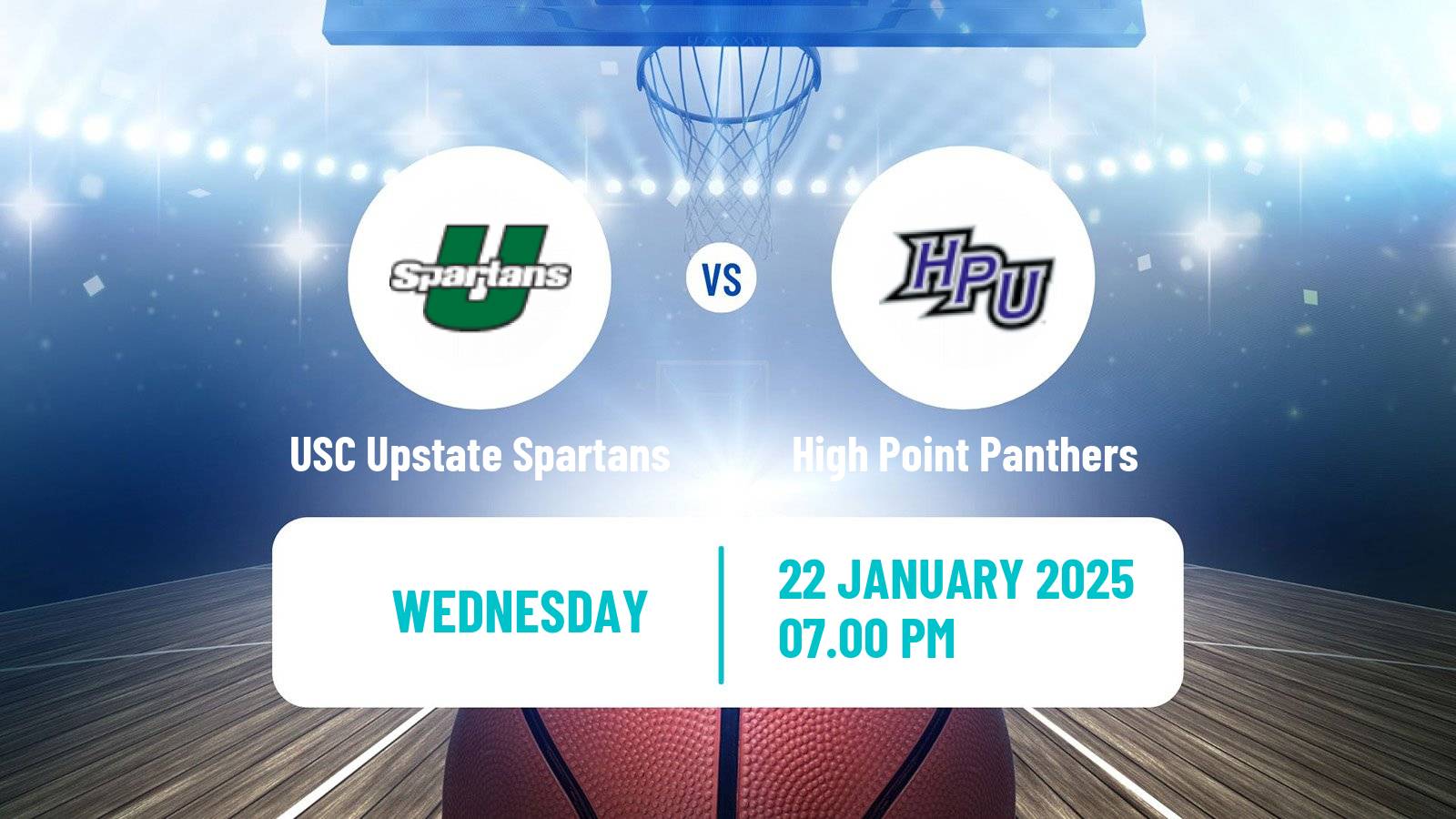 Basketball NCAA College Basketball USC Upstate Spartans - High Point Panthers