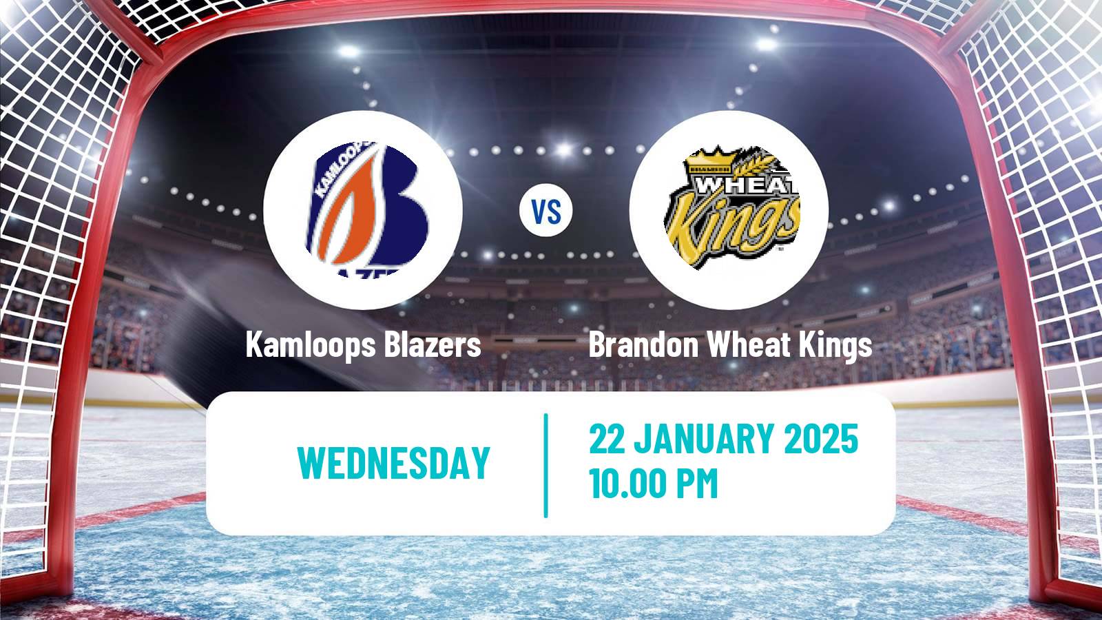 Hockey WHL Kamloops Blazers - Brandon Wheat Kings