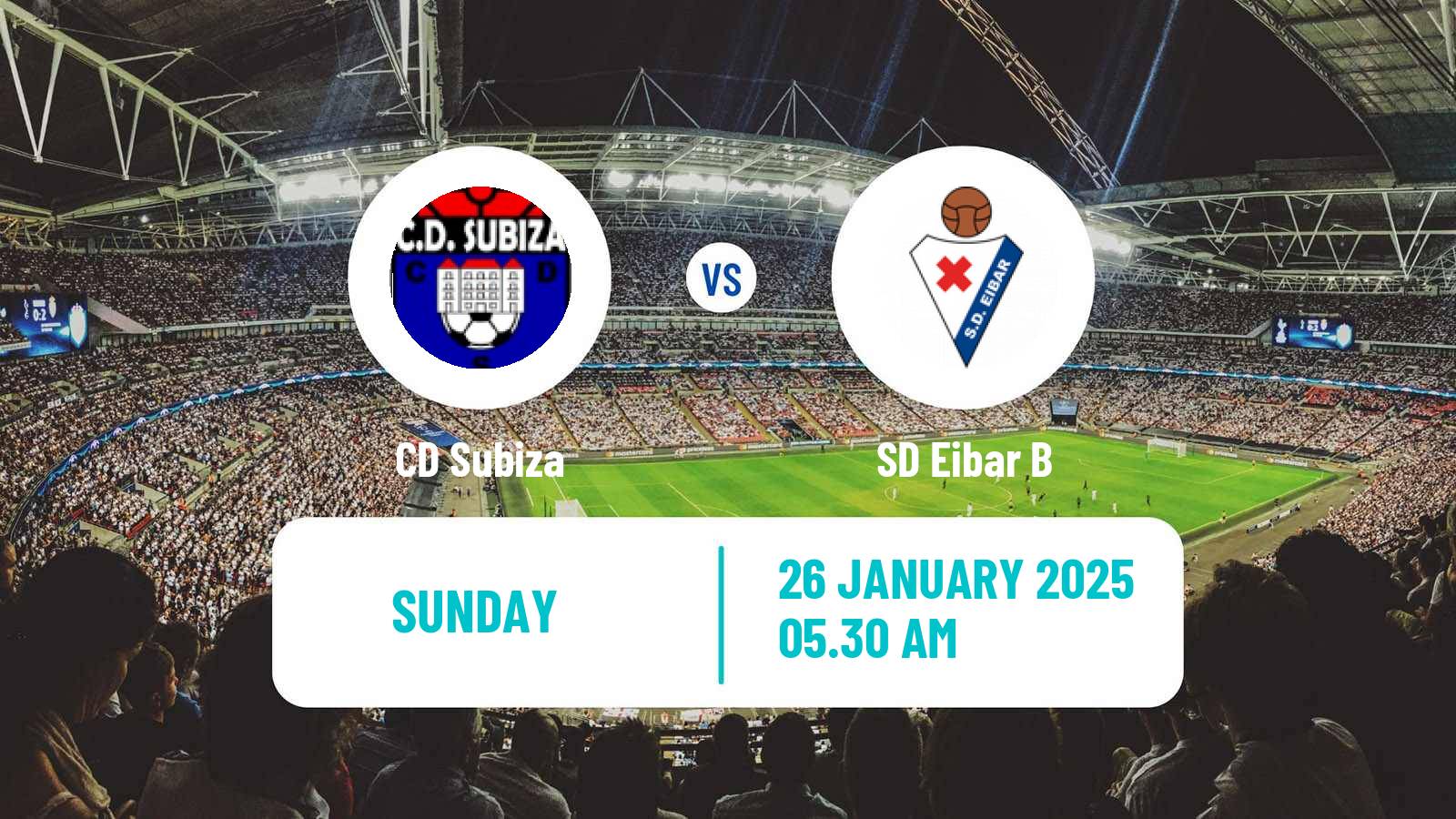 Soccer Spanish Segunda RFEF - Group 2 Subiza - Eibar B