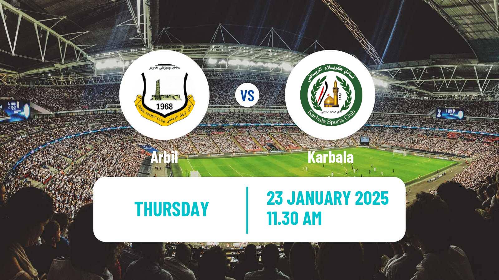 Soccer Iraqi Premier League Arbil - Karbala