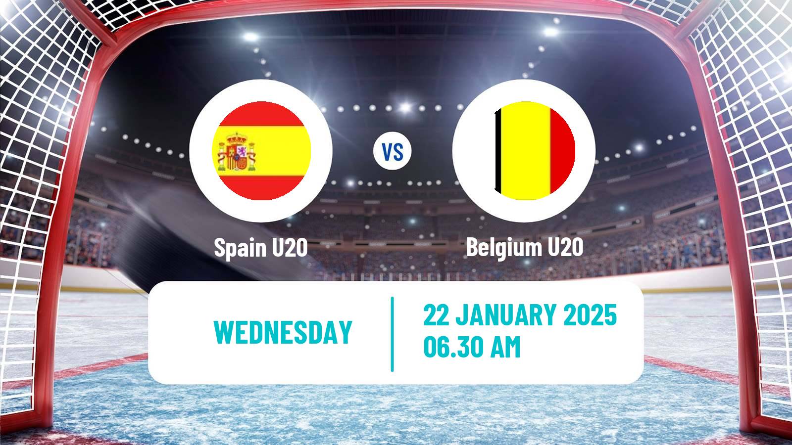 Hockey IIHF World U20 Championship IIB Spain U20 - Belgium U20