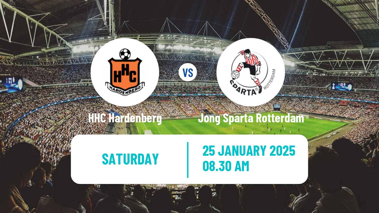 Soccer Dutch Tweede Divisie HHC Hardenberg - Jong Sparta Rotterdam