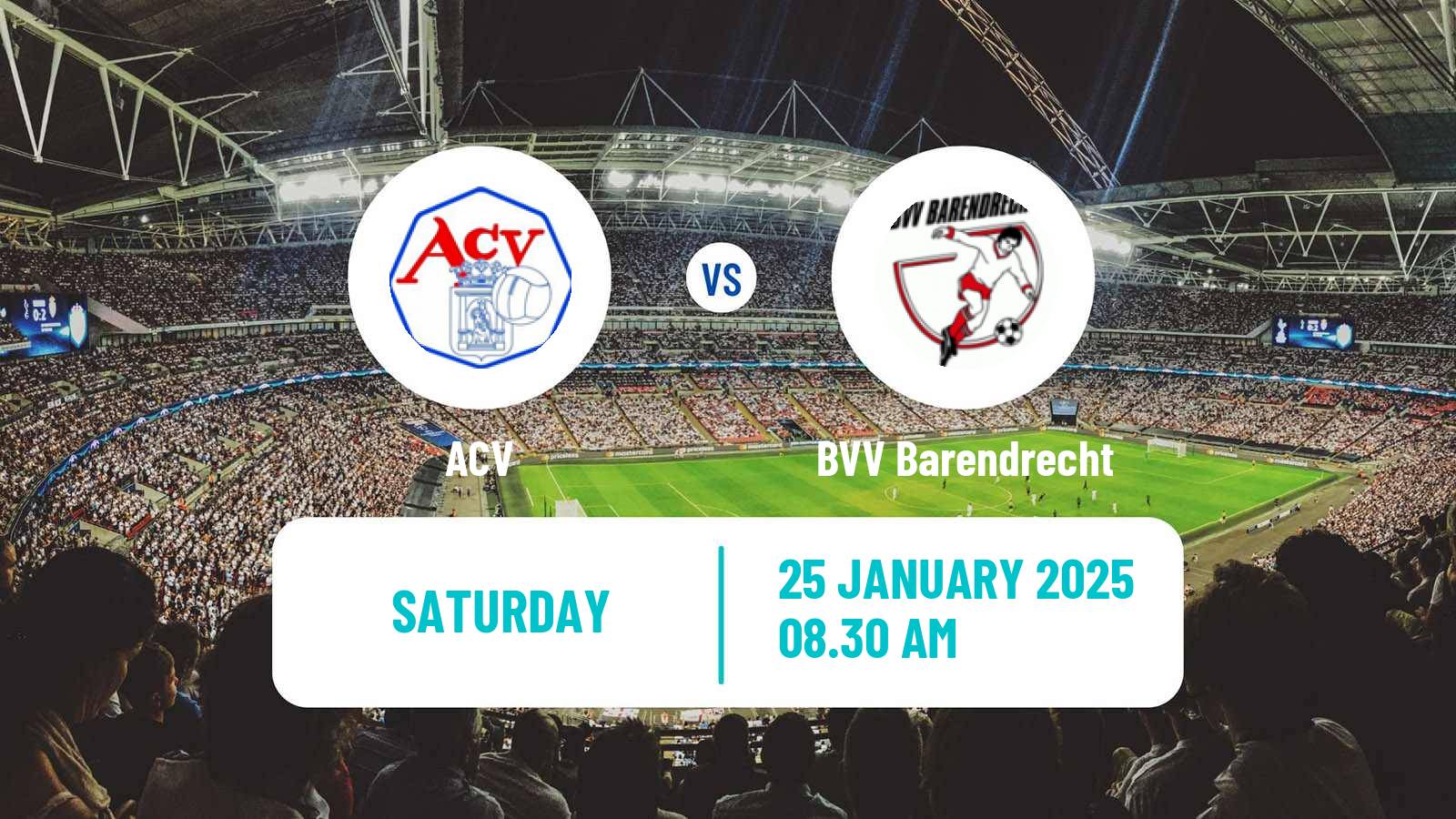 Soccer Dutch Tweede Divisie ACV - BVV Barendrecht