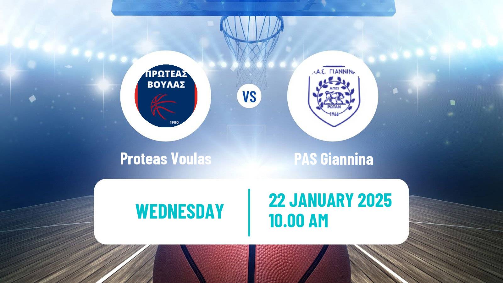 Basketball Greek Basket League A1 Women Proteas Voulas - PAS Giannina