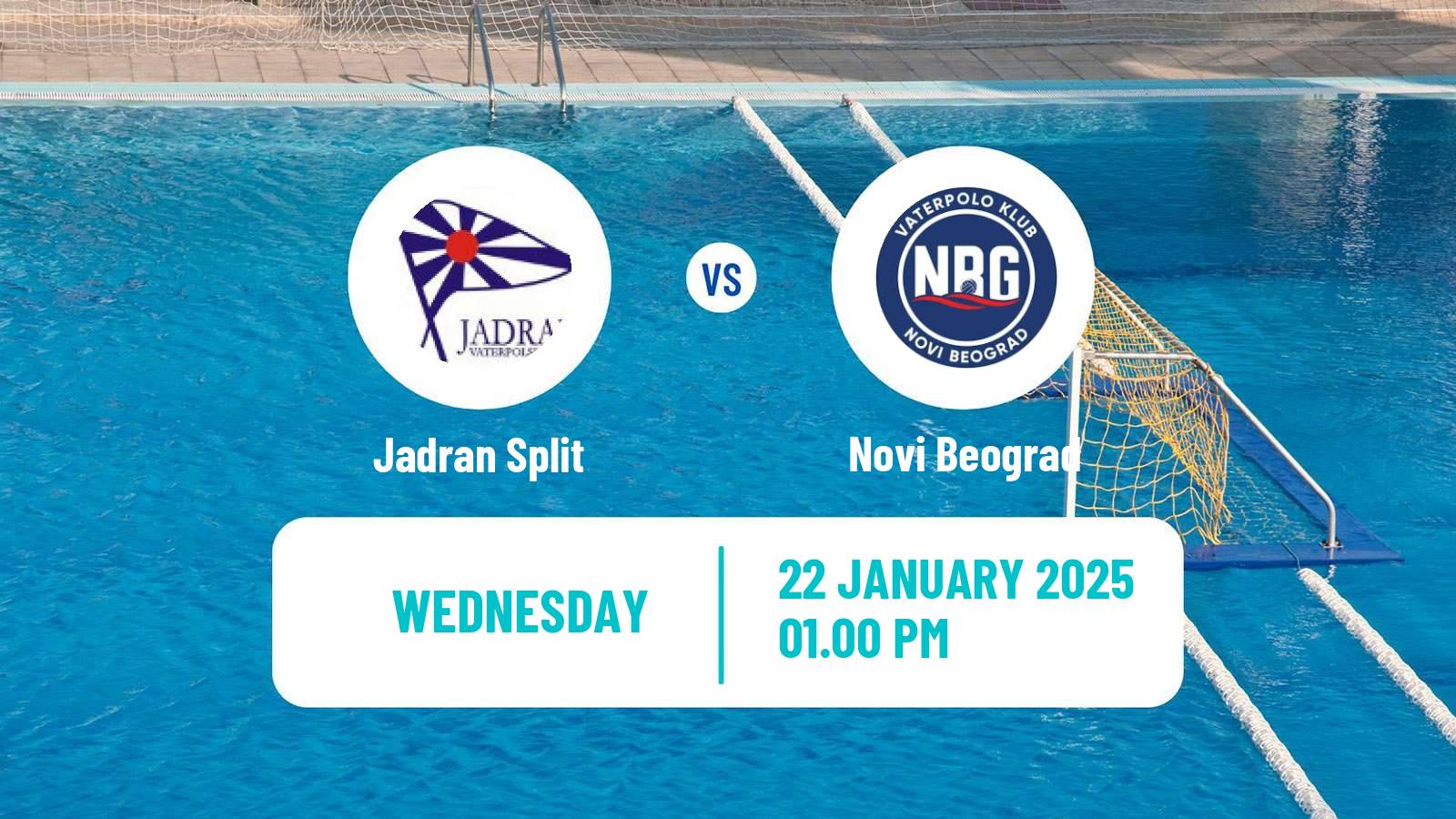 Water polo Serbian Super Liga Water Polo Jadran Split - Novi Beograd