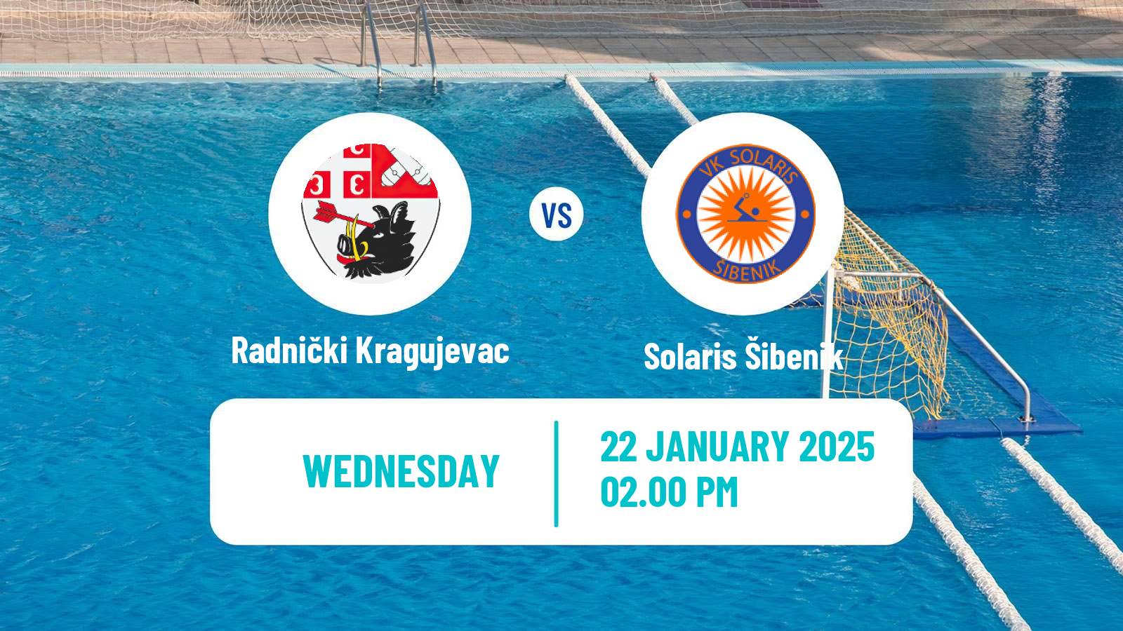 Water polo Serbian Super Liga Water Polo Radnički Kragujevac - Solaris Šibenik