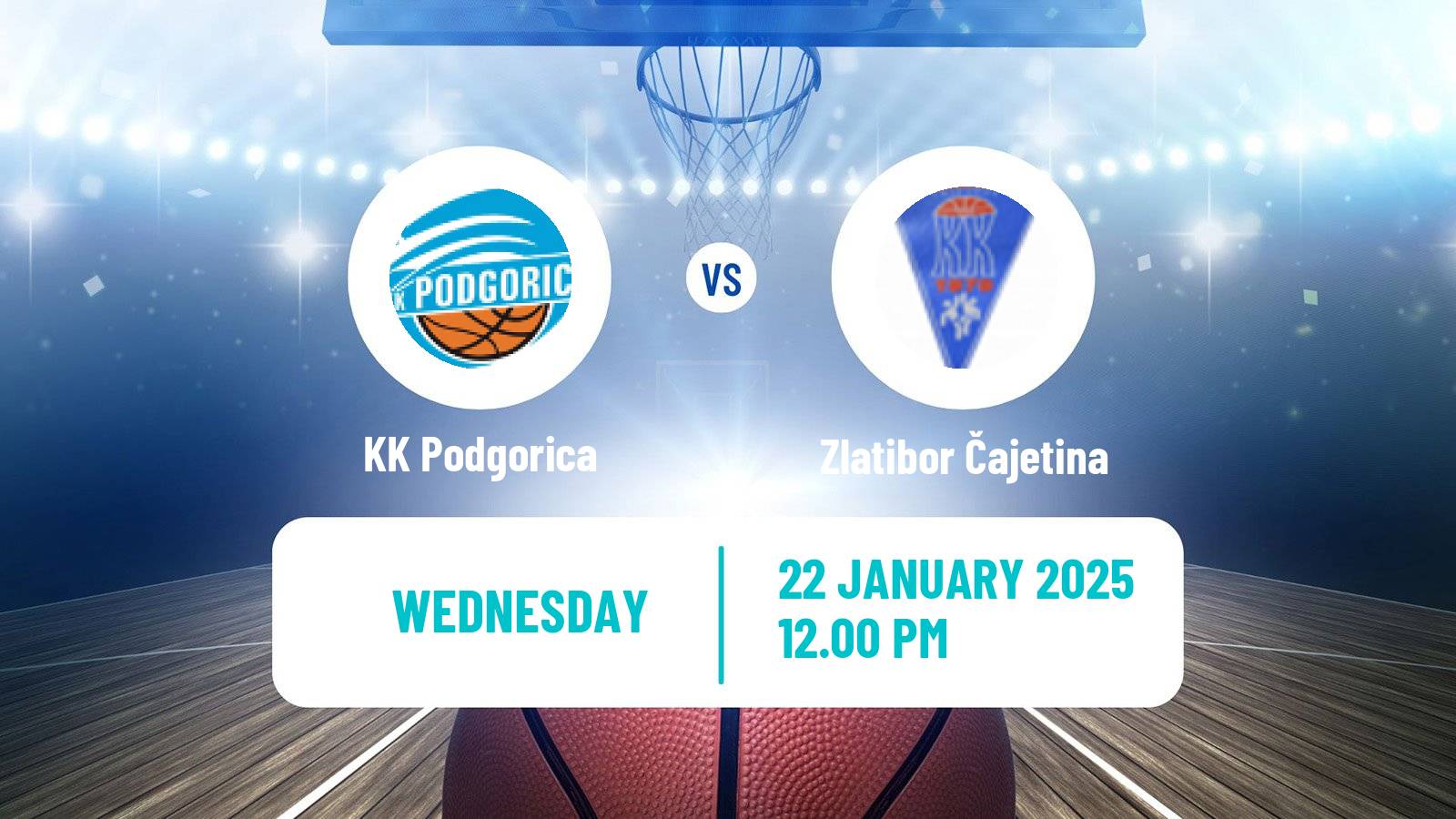 Basketball Adriatic League 2 Podgorica - Zlatibor Čajetina