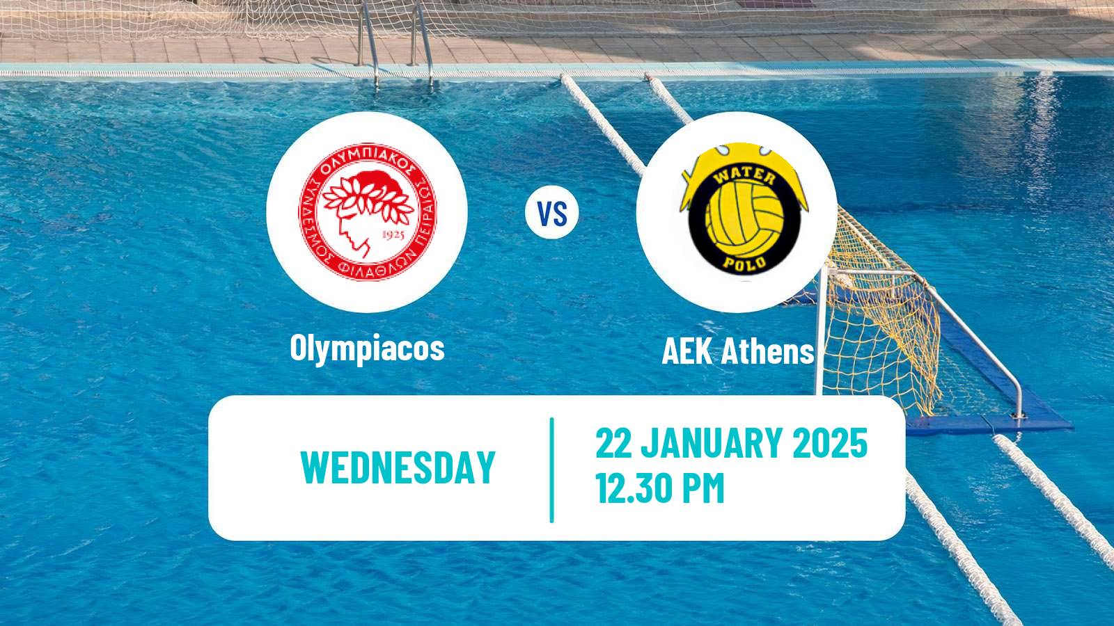 Water polo Greek A1 Water Polo Women Olympiacos - AEK Athens