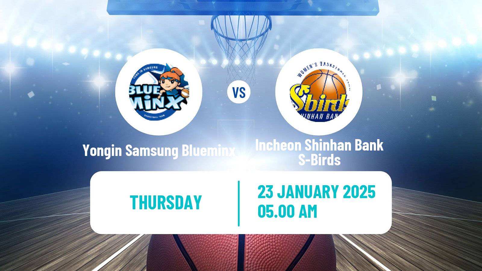 Basketball WKBL Yongin Samsung Blueminx - Incheon Shinhan Bank S-Birds