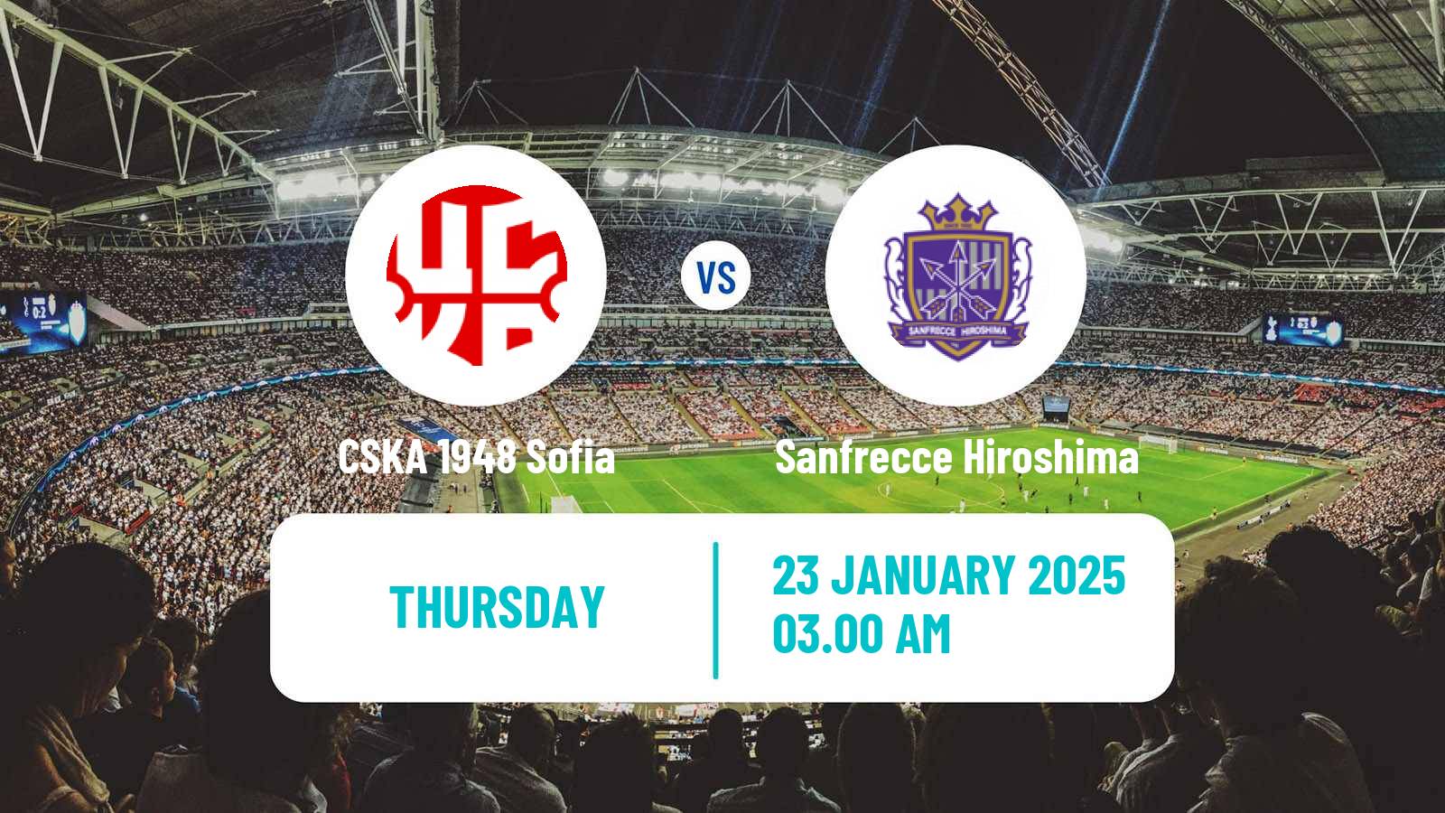 Soccer Club Friendly CSKA 1948 Sofia - Sanfrecce Hiroshima