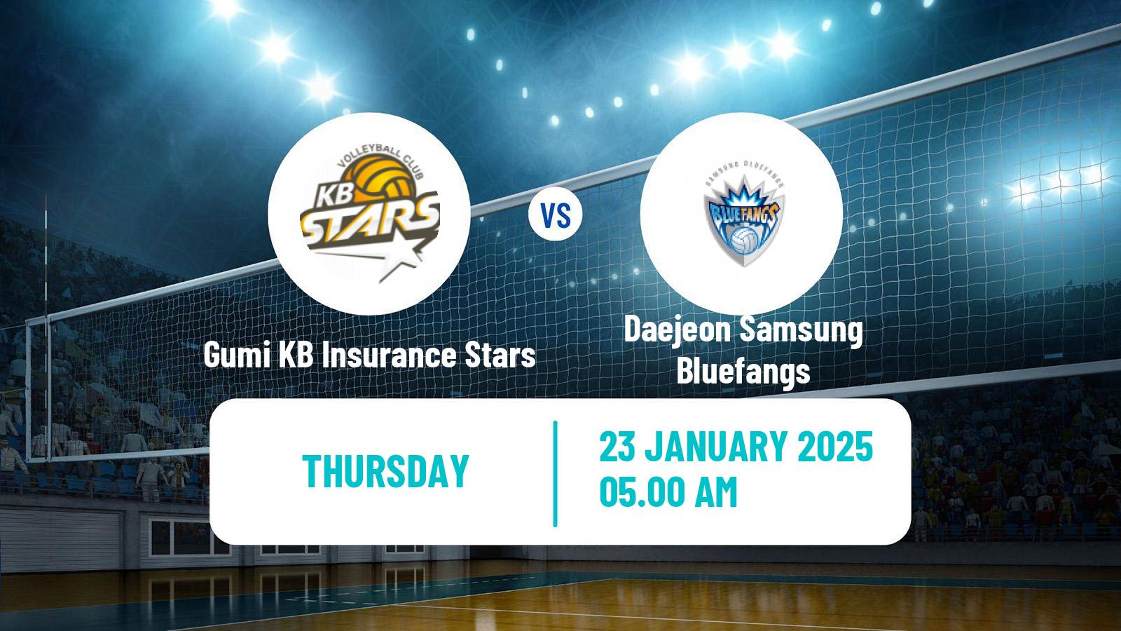 Volleyball South Korean V-League Gumi KB Insurance Stars - Daejeon Samsung Bluefangs