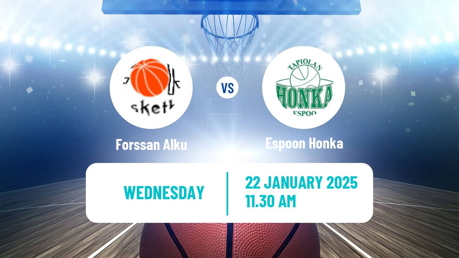 Basketball Finnish Korisliiga Women Forssan Alku - Espoon Honka