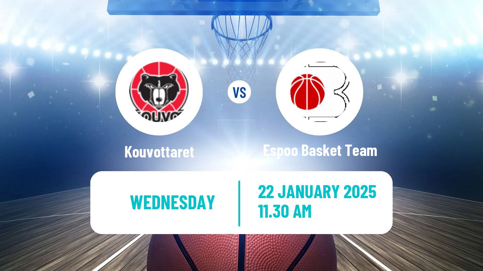 Basketball Finnish Korisliiga Women Kouvottaret - Espoo Basket Team