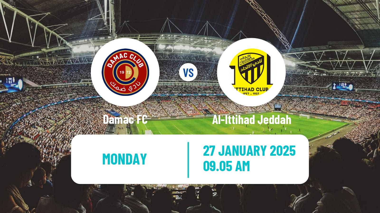 Soccer Saudi Professional League Damac - Al-Ittihad Jeddah